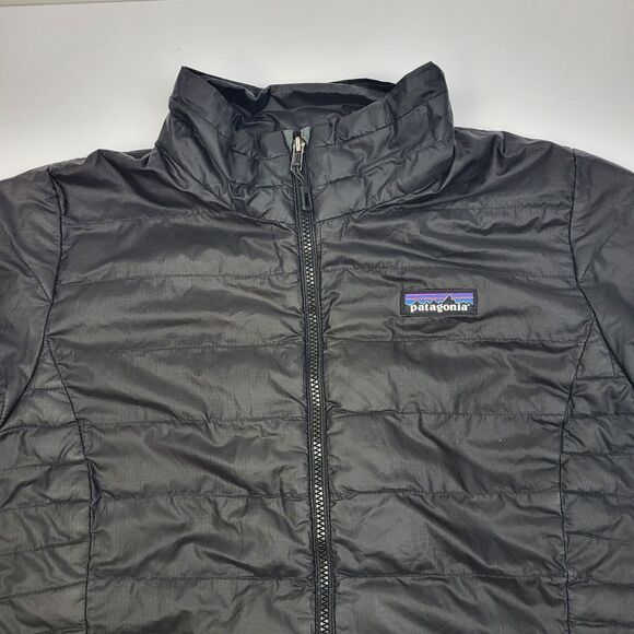 Patagonia Goose Down Sweater Puffer Jacket Womens S Black Full Zip Stye 84683 - Picture 6 of 16